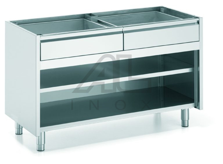 CUPBOARD WITH 2 UPPER DRAWERS FOR MODULAR TABLE COMPOSITION – ACAnC( EX C2CVA)
