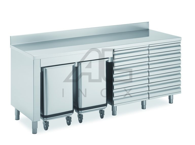 7 DRAWER CUPBOARD FOR MODULAR TABLE COMPOSITION EN40-80 – CSC7