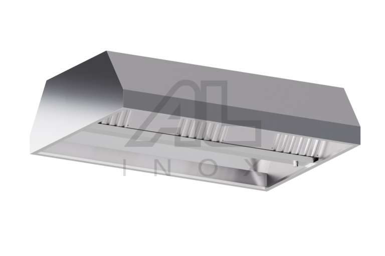 H02_V ZENTRALE HAUBE AUS  A304 EDELSTAHL, KOMPLETT MIT LABYRINTH-FILTERN UND 300W ABLU – H02C1V