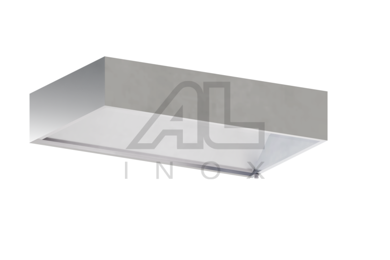 CAPPA H04 A PARETE PER FORNI IN AISI 304  CON SENSORE FUMI E VENTILATORE – H04P1V