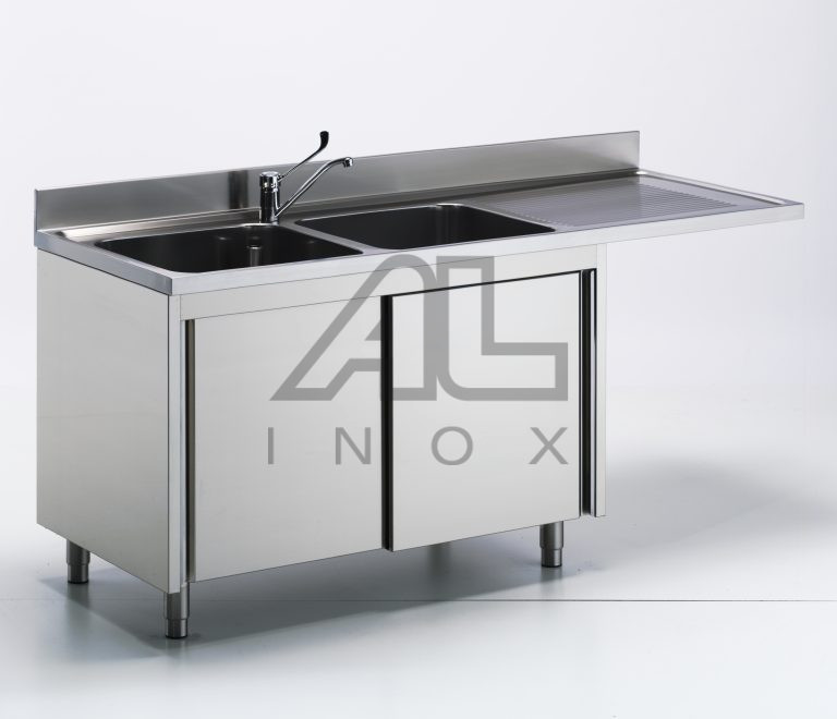 WASHBASIN CUPBOARD WITH DISHWASHER PLACEMENT 1 SINK AND RIGHT DRAINER – LAI6